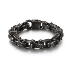 Nowa Elegancka Męska Bransoleta Tytanowa