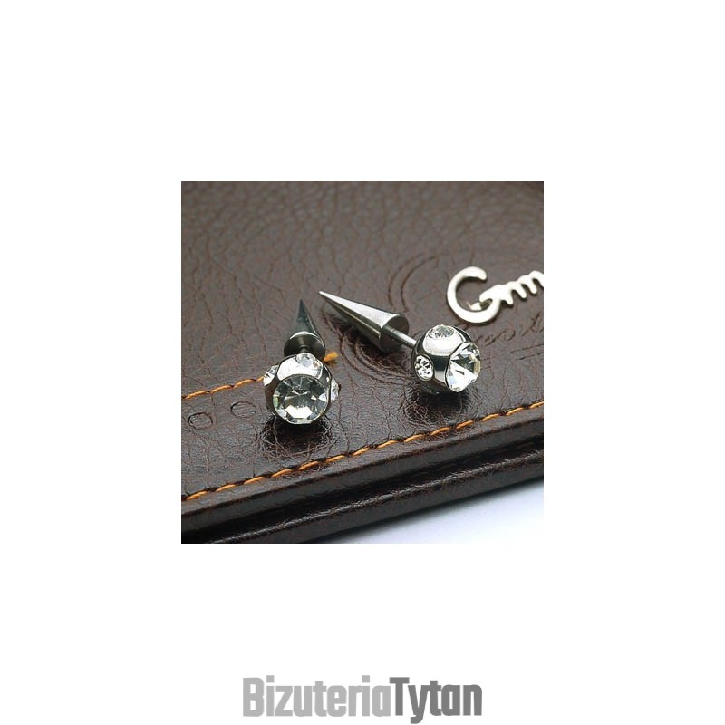 Kolczyki Z Tytanu Z Diamentami Puncture Kolczyki Z Tytanu Z Diamentami Puncture