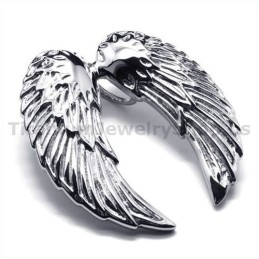 Wisiorek Z Tytanu Angel Wings - Darmowy Łańcuszek