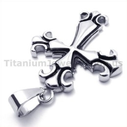 Wisiorek Vintage Cross Titanium - Darmowy Łańcuszek