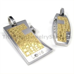 Love Gloden Titanium Lovers Wisiorki Z Łańcuszkami Bez Diamentów