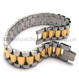 Bransoleta Męska Gloden Titanium