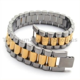 Bransoleta Męska Gloden Titanium