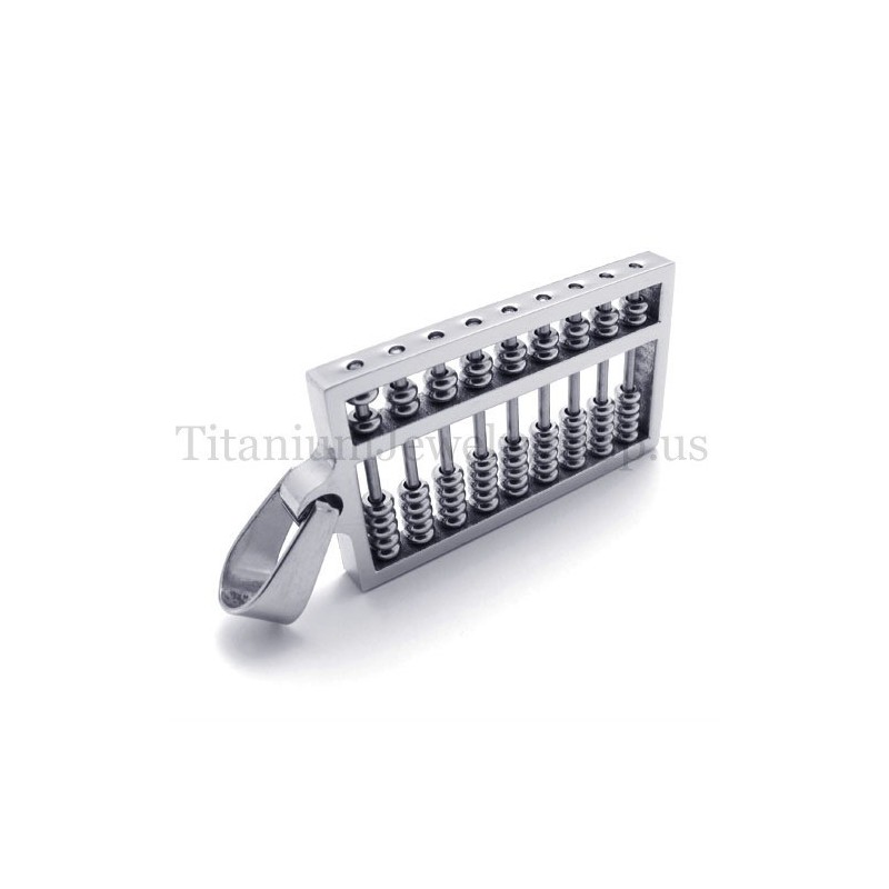 Srebrny Wisiorek Abacus Z Tytanu Srebrny Wisiorek Abacus Z Tytanu