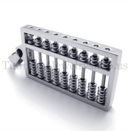 Srebrny Wisiorek Abacus Z Tytanu