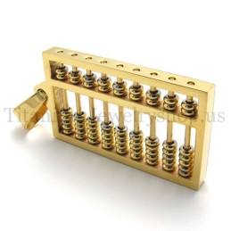 Złoty Wisiorek Abacus Z Tytanu