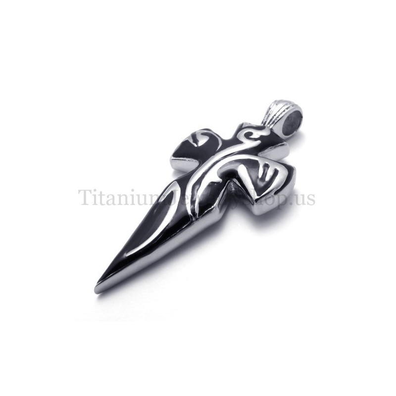 Wisiorek Męski Sword Pure Black Titanium Wisiorek Męski Sword Pure Black Titanium