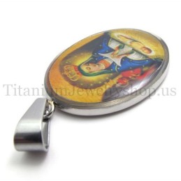 Wisiorek Tytanowy Z Serii Madonna I Jezus
