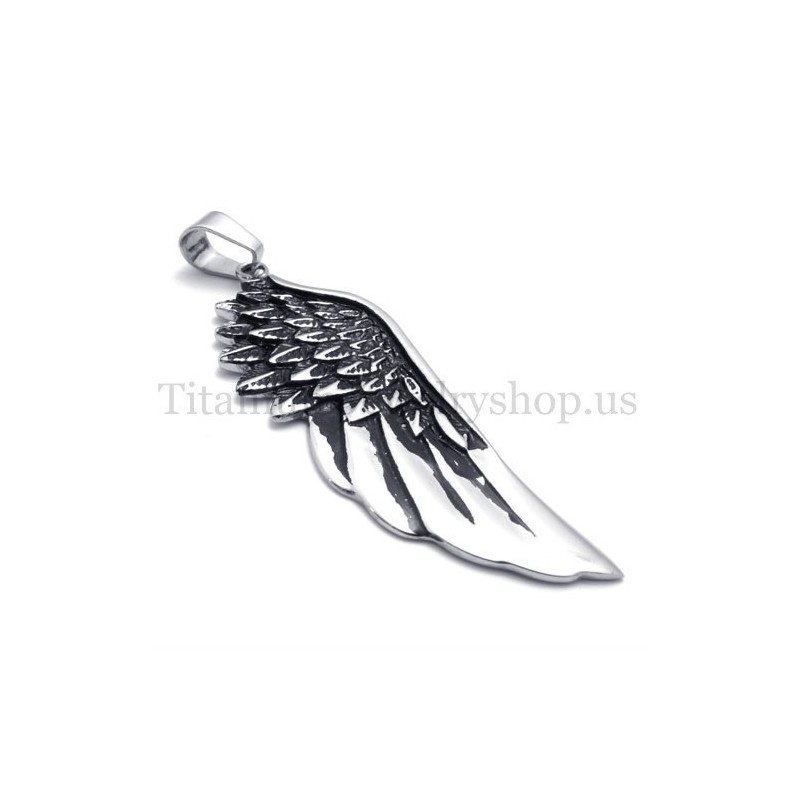 Wisiorek Męski Z Czystego Tytanu Wings Model