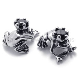 Kolczyki Frog Prince Retro Titanium