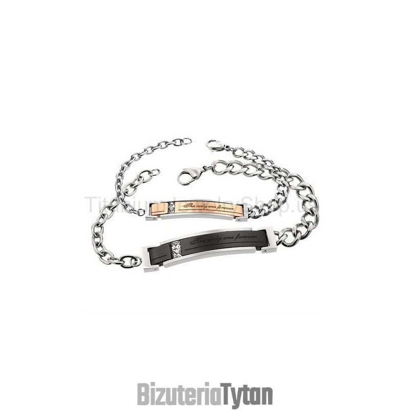 Jedyna Taka Bransoleta Forever Titanium Lovers Jedyna Taka Bransoleta Forever Titanium Lovers