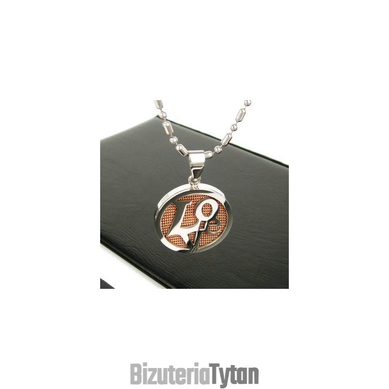 Sutra Man Rose Gold Love Pure Titanium Naszyjnik Wisiorek Prezent Sutra Man Rose Gold Love Pure Titanium Naszyjnik Wisiorek Prezent