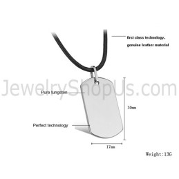 Srebrny Wisiorek Z Wolframu C633