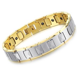 Bransoletka Z Wysokopolerowanej Energii Magnetycznej Wolframu Planting18K Gold C940