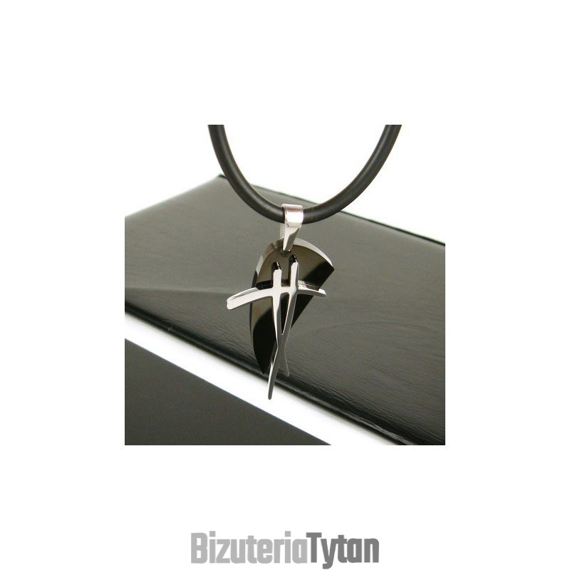 Sutra Man Czarny Symbol Tytanowy Stalowy Wisiorek Naszyjnik Prezent Sutra Man Czarny Symbol Tytanowy Stalowy Wisiorek Naszyjnik Prezent