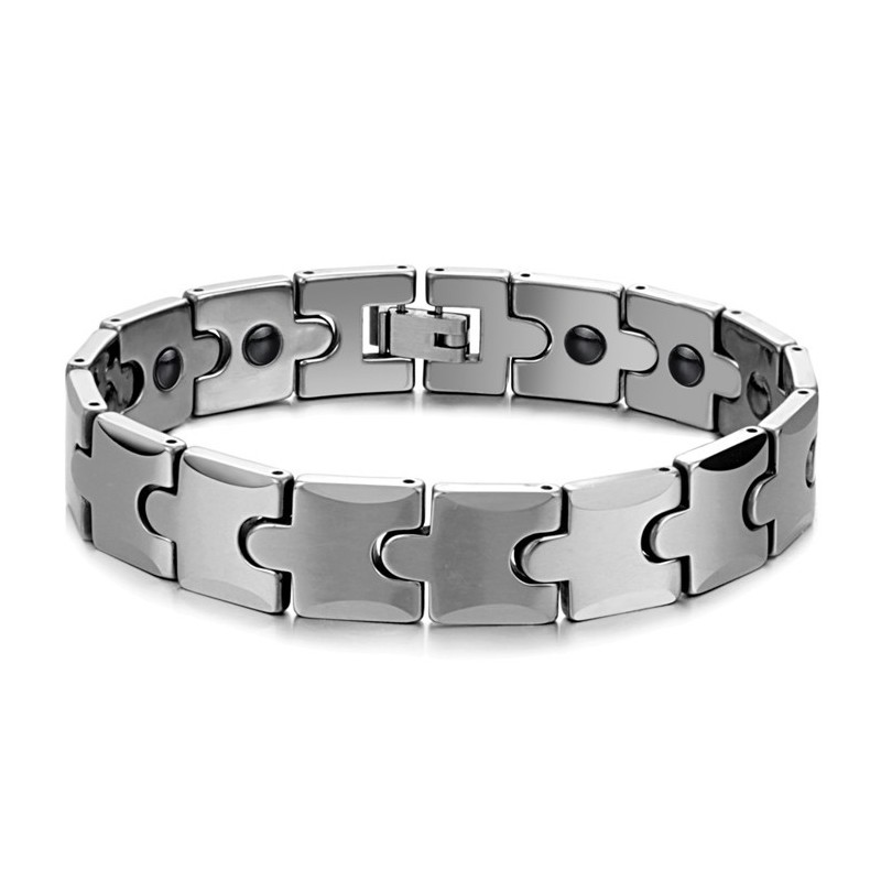 Bransoletka Magnetyczna Z Ogniwami Z Pszenicy Wolframowej C440 Bransoletka Magnetyczna Z Ogniwami Z Pszenicy Wolframowej C440