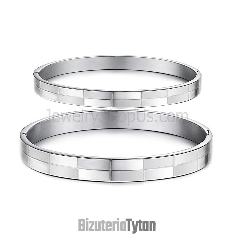 Tatanium Simple-Grid Couple Bransoletki C855 Tatanium Simple-Grid Couple Bransoletki C855