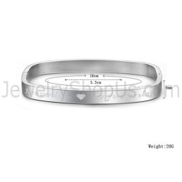 Bransoletki Dla Par Z Kwadratowym Wzorem Tatanium „Foreverlove” C865