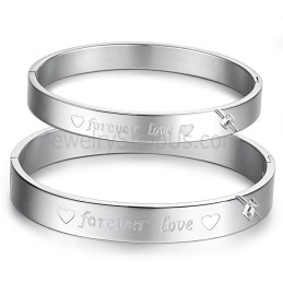 Bransoletki Dla Par Tatanium Sweetheart "Forever Love" Z Kryształkami C847