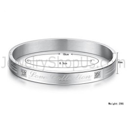 Bransoletki Dla Par Z Kolekcji „Love Collection” Z Tatanium I Kryształkami C849