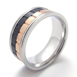 Kolorowy Pierścień Tytanowy