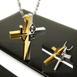 Cool Man Love Cross Wisiorek Z Czystego Tytanu Prezent