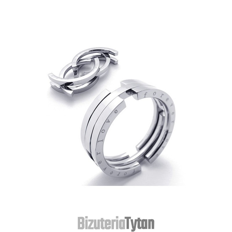 Pierścień Puzzle Titanium Pierścień Puzzle Titanium