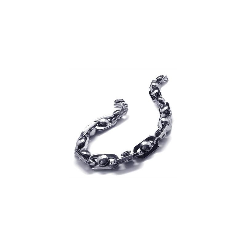 Bransoletka Męska Chłopięca Charm Silver Pure Titanium Chain Bransoletka Męska Chłopięca Charm Silver Pure Titanium Chain