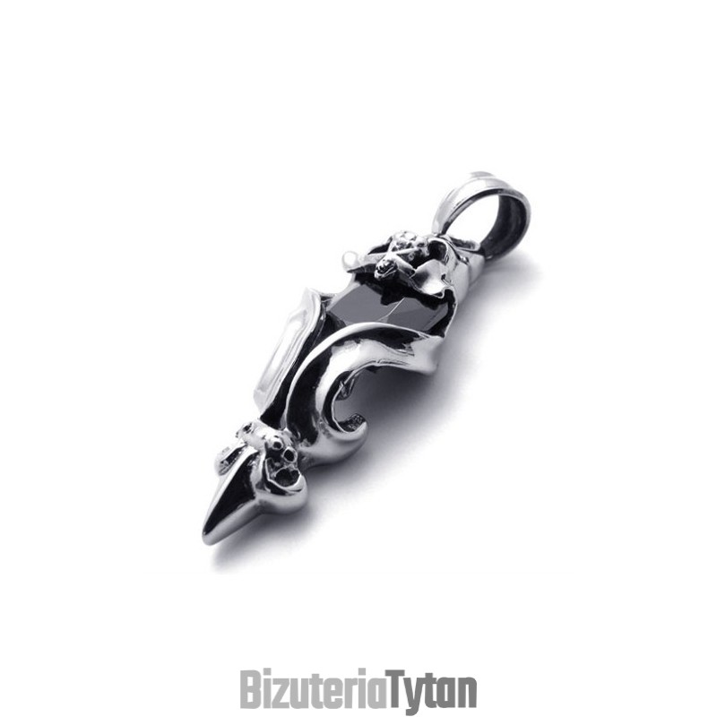 Czarny Diamentowy Wisiorek Z Tytanu Czarny Diamentowy Wisiorek Z Tytanu
