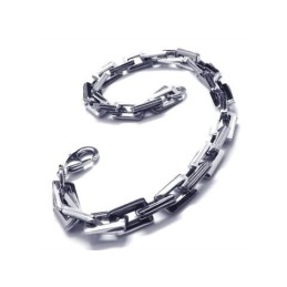Bransoletka Męska Chłopięca Charm Silver Pure Titanium Links