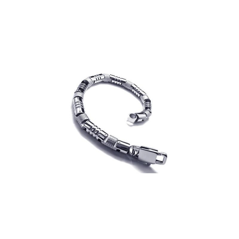Bransoletka Męska Charm Silver 316L Pure Titanium Bangle