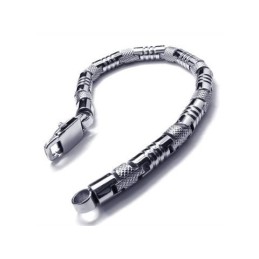 Bransoletka Męska Charm Silver 316L Pure Titanium Bangle