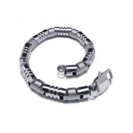 Bransoletka Męska Charm Silver 316L Pure Titanium Bangle