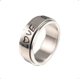 Pierścień Z Tytanu Love Rotation