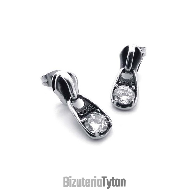 Kolczyki Z Diamentami I Tytanem Kolczyki Z Diamentami I Tytanem