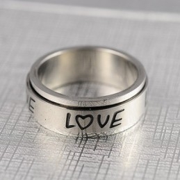 Pierścień Z Tytanu Love Rotation