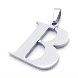 Wisiorek Z Tytanu W Kształcie Litery "B"