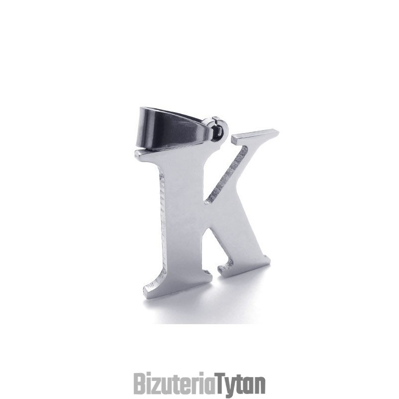 Wisiorek Z Tytanu W Kształcie Litery „K”