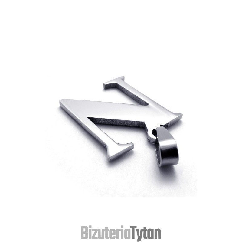 Wisiorek Z Tytanu W Kształcie Litery "N" Wisiorek Z Tytanu W Kształcie Litery "N"
