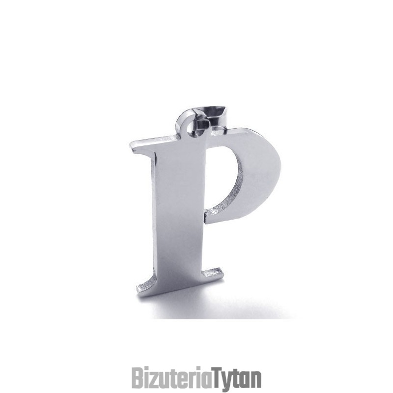 Wisiorek Tytanowy Na Literę "P" Wisiorek Tytanowy Na Literę "P"