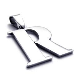 Wisiorek Z Tytanu Z Literą „R”