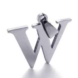 Wisiorek Z Tytanu Z Literą "W"