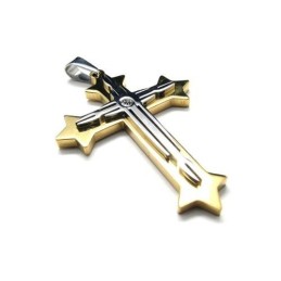 Męski Naszyjnik Z Czystego Tytanu Novel Cross Pendant Chain