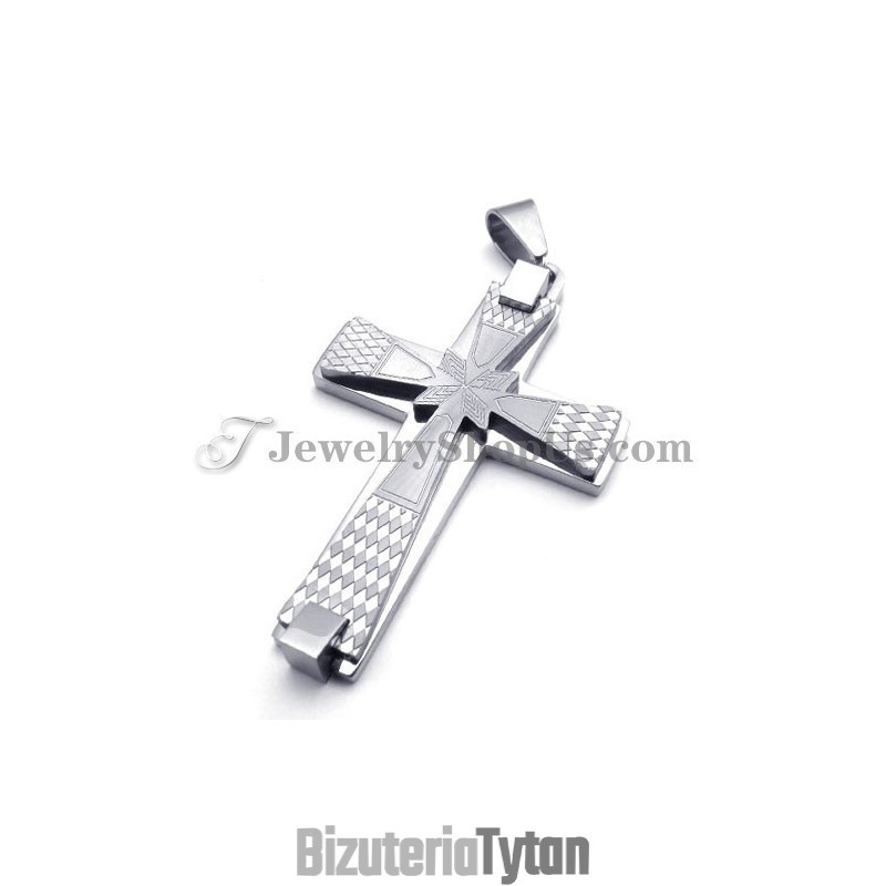 Elegancki Wisiorek Krzyż Z Tytanu Elegancki Wisiorek Krzyż Z Tytanu