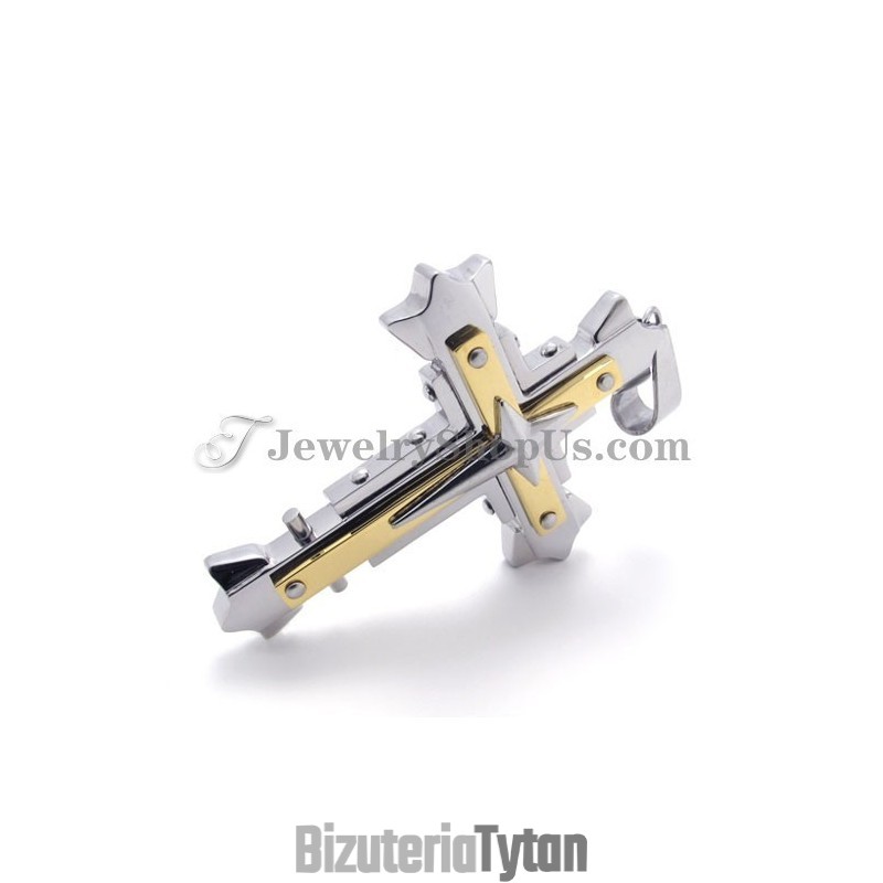 Elegancki Wisiorek Krzyż Z Tytanu Elegancki Wisiorek Krzyż Z Tytanu