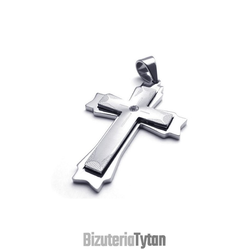Do Wyboru Kolor Blask Niezawodna Jakość Wisiorek Krzyż Tytanowy