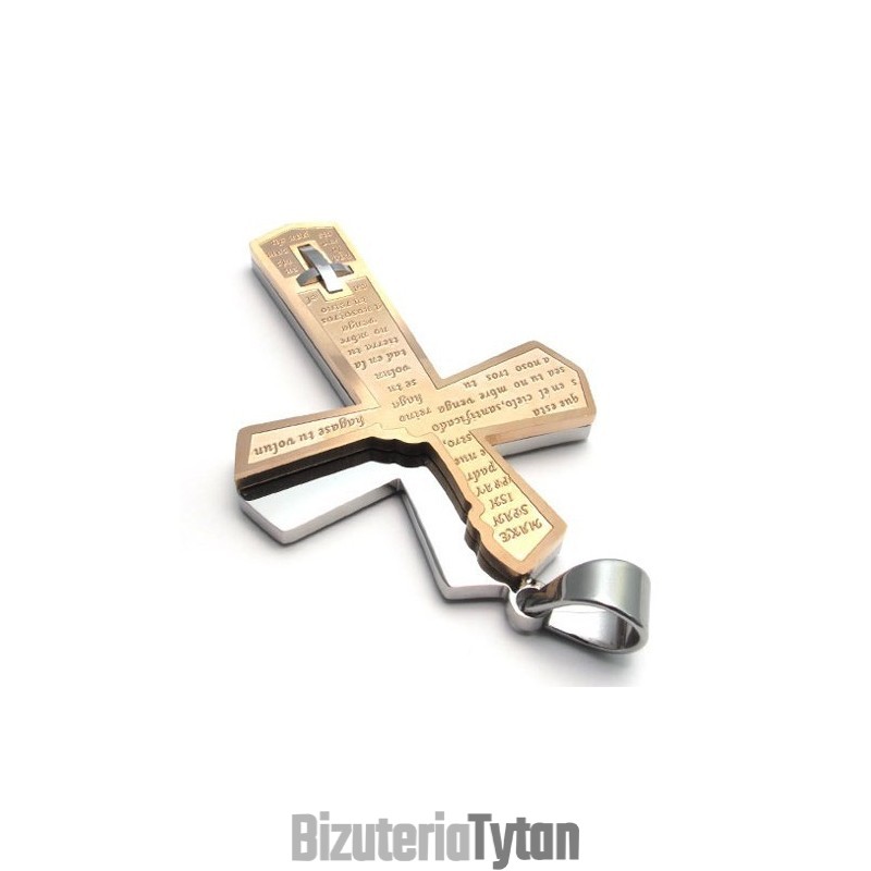 Atrakcyjny Design, Lśniący Kolor, Trwały W Użytkowaniu, Tytanowy Krzyż Wiszący Atrakcyjny Design, Lśniący Kolor, Trwały W Użytkowaniu, Tytanowy Krzyż Wiszący